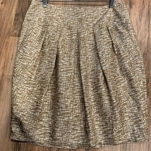 Banana republic partially pleated skirt